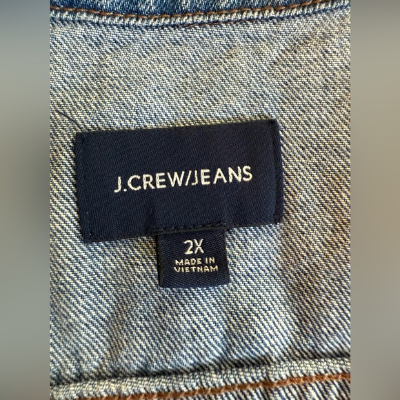 J.Crew Classic Denim Jacket 2x - Picture 7 of 9